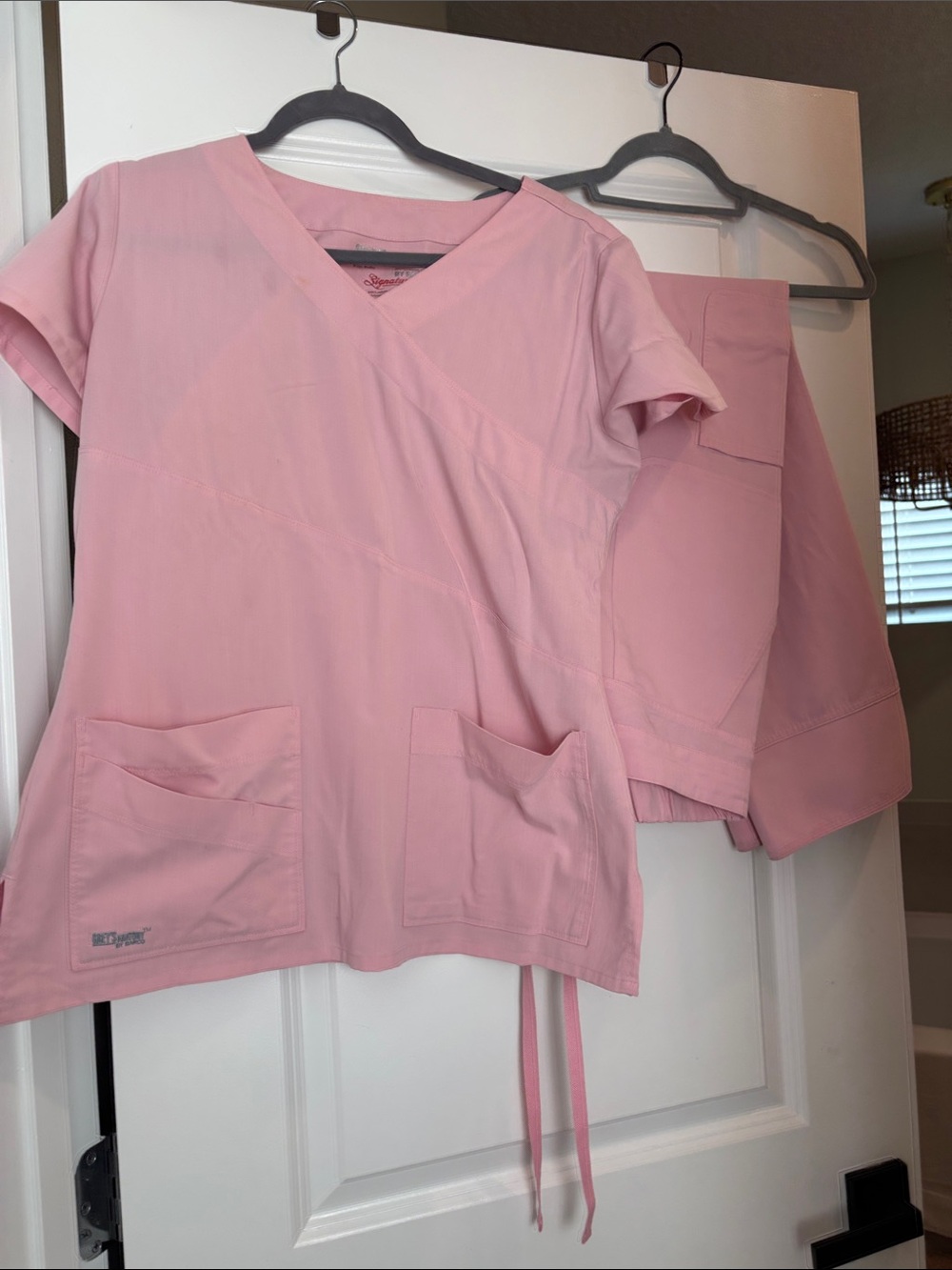 Barco Uniforms Pink Women's Scrub Top & Pants Set